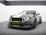 Street PRO Front Splitter + Flaps compatible with Ford Mustang GT Mk6
