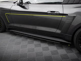 Street PRO Side Skirts Diffusers + Flaps compatible with Ford Mustang GT Mk6