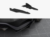 Street Pro Rear Side Splitters + Flaps compatible with Ford Mustang GT Mk6
