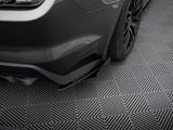 Street Pro Rear Side Splitters + Flaps compatible with Ford Mustang GT Mk6