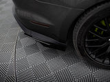 Street Pro Rear Side Splitters + Flaps compatible with Ford Mustang GT Mk6