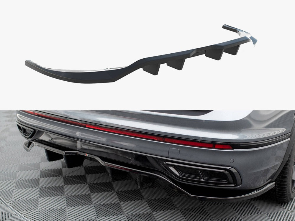 Rear Splitter (Vertical Bars) compatible with Volkswagen Tiguan Allspace R-Line Mk2 Facelift