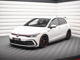Front Splitter V.7 compatible with Volkswagen Golf GTI / GTE / GTD / R-Line Mk8