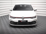 Front Splitter V.7 compatible with Volkswagen Golf GTI / GTE / GTD / R-Line Mk8