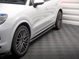 Side Skirt Diffusers V.2 compatible with Porsche Cayenne Sport Design / Turbo SUV / Coupe Mk3 / Mk3 Facelift