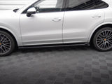 Side Skirt Diffusers V.2 compatible with Porsche Cayenne Sport Design / Turbo SUV / Coupe Mk3 / Mk3 Facelift