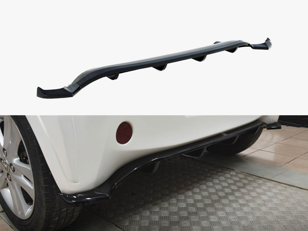 Central Rear Splitter (Vertical Bars) compatible with Toyota iQ