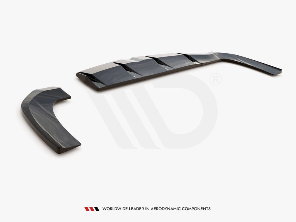 Rear Side Splitters compatible with Hyundai i30 Fastback N Line Mk3 Facelift