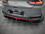 Street PRO Rear Diffuser compatible with Hyundai i30 Fastback N Line Mk3 Facelift