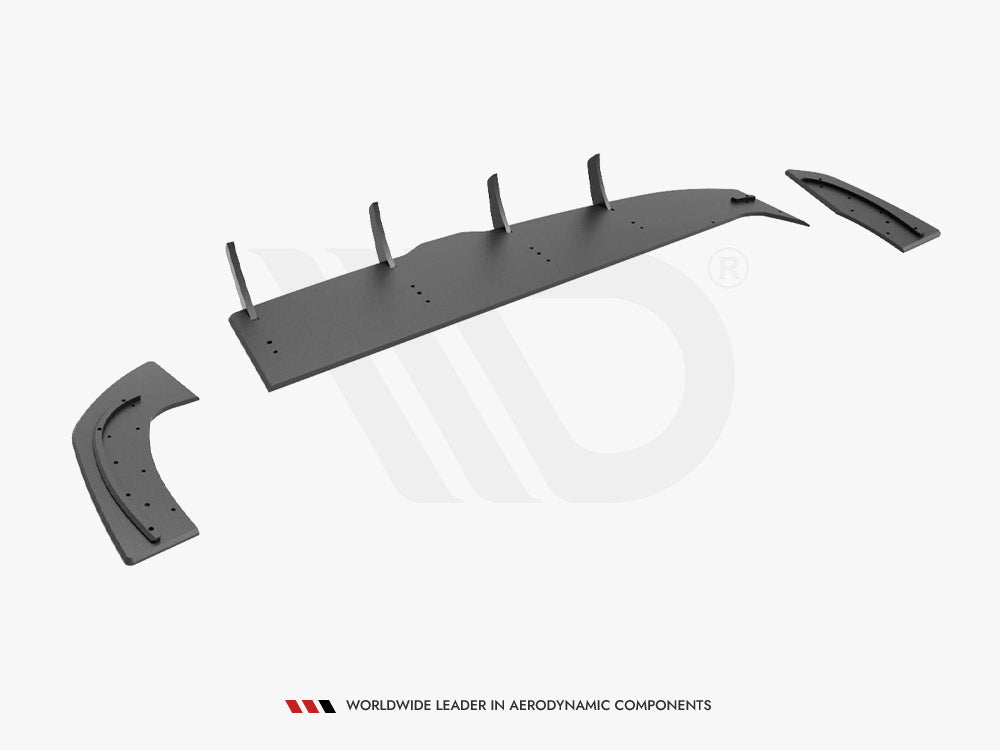 Street PRO Rear Diffuser compatible with Hyundai i30 Fastback N Line Mk3 Facelift