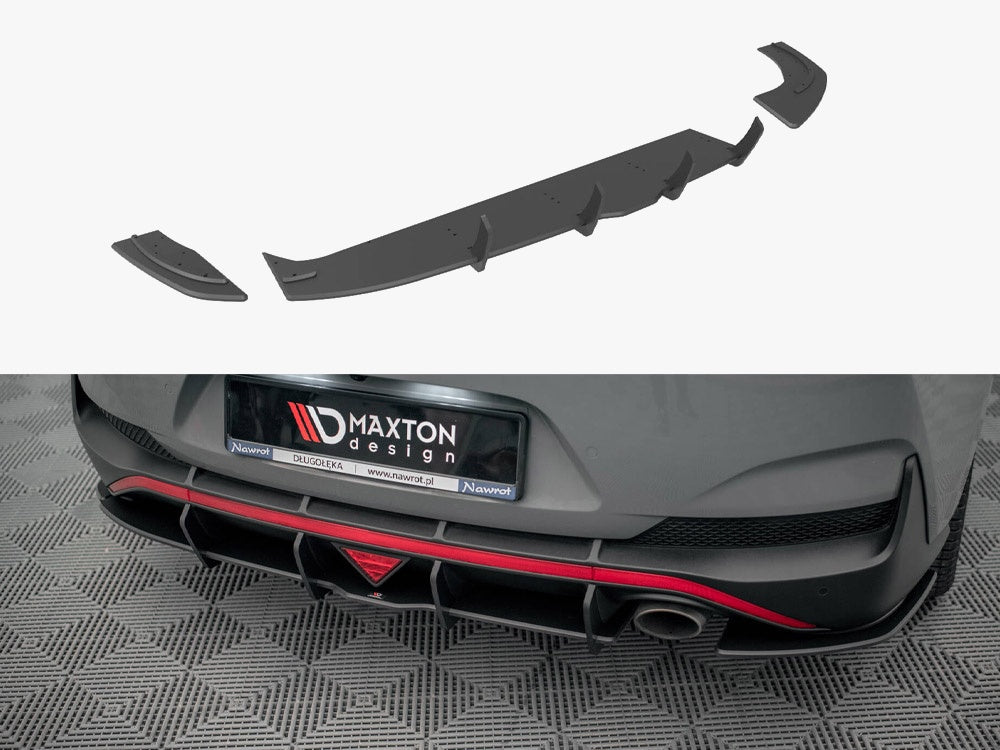 Street PRO Rear Diffuser compatible with Hyundai i30 Fastback N Line Mk3 Facelift