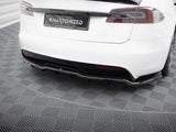 Rear Splitter (Vertical Bars) V.1 compatible with Tesla Model S Plaid Mk1 Facelift