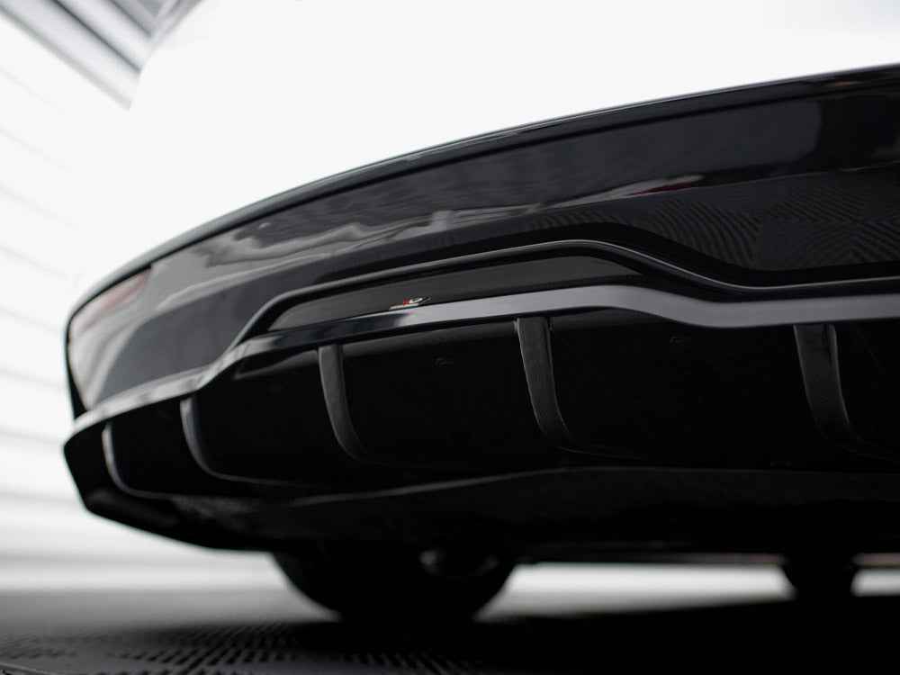 Rear Splitter (Vertical Bars) V.1 compatible with Tesla Model S Plaid Mk1 Facelift