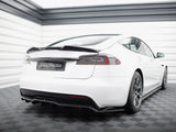 Rear Splitter (Vertical Bars) V.2 compatible with Tesla Model S Plaid Mk1 Facelift