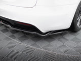Rear Splitter (Vertical Bars) V.2 compatible with Tesla Model S Plaid Mk1 Facelift