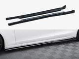 Side Skirts Diffusers V.1 compatible with Tesla Model S Plaid Mk1 Facelift