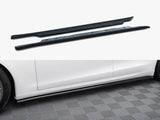 Side Skirts Diffusers V.2 compatible with Tesla Model S Plaid Mk1 Facelift