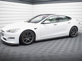 Side Skirts Diffusers V.2 compatible with Tesla Model S Plaid Mk1 Facelift