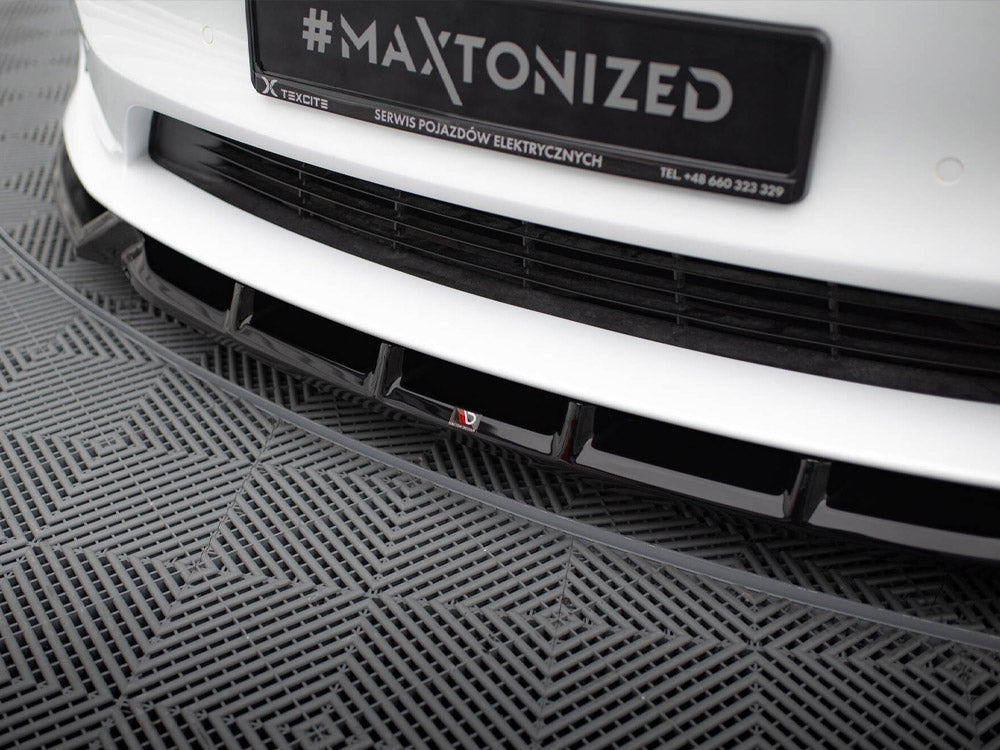 Front Splitter V.1 compatible with Tesla Model S Plaid Mk1 Facelift