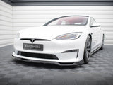 Front Splitter V.2 compatible with Tesla Model S Plaid Mk1 Facelift