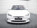 Front Splitter V.2 compatible with Tesla Model S Plaid Mk1 Facelift