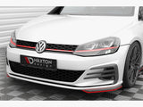 Front Side Splitters compatible with Volkswagen Golf GTI / GTD Mk7 Facelift