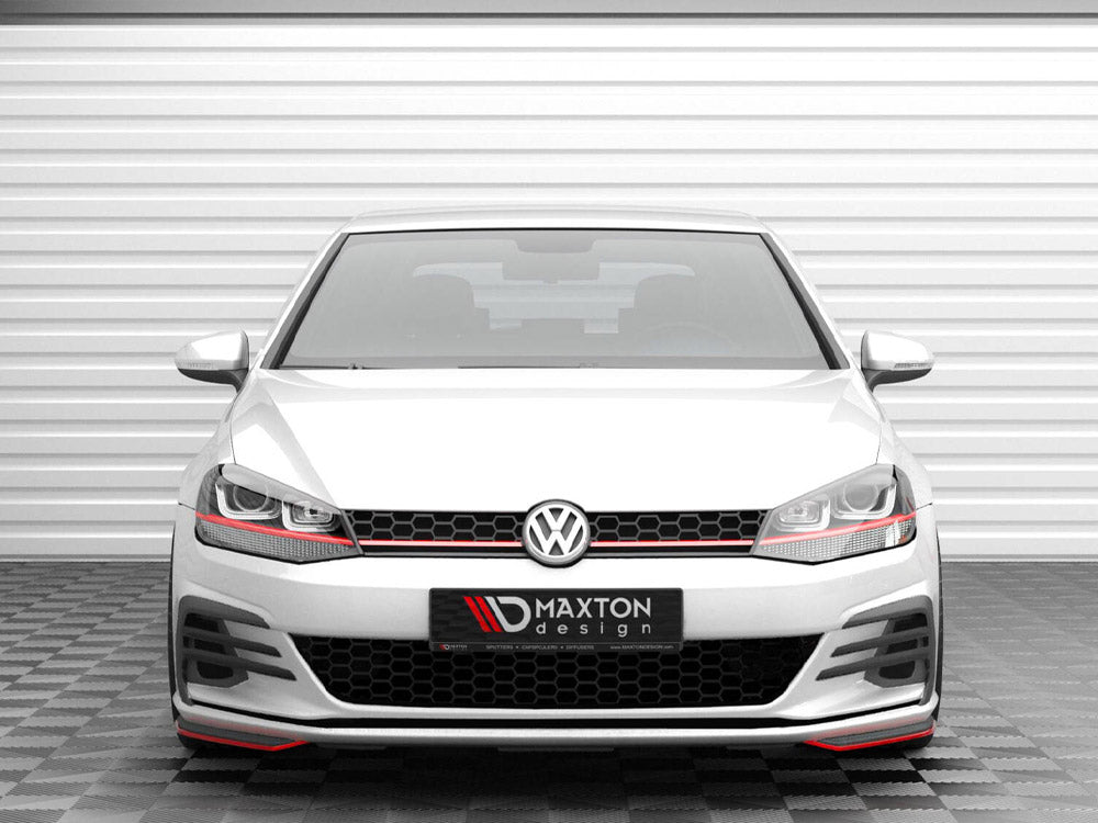 Front Side Splitters compatible with Volkswagen Golf GTI / GTD Mk7 Facelift