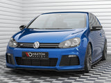 Front Splitter V.2 compatible with Volkswagen Golf R Mk6