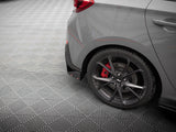Rear Side Splitters V.4 + Flaps compatible with Hyundai i30 N Hatchback Mk3 Facelift