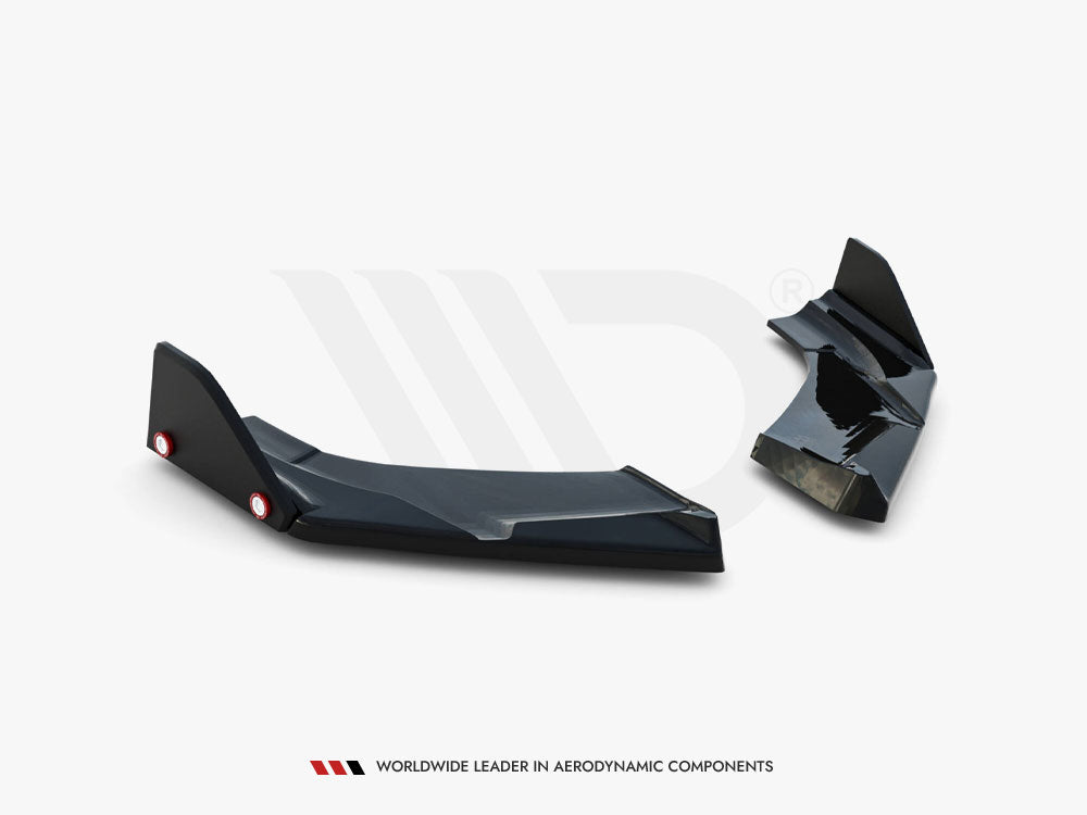 Rear Side Splitters V.4 + Flaps compatible with Hyundai i30 N Hatchback Mk3 Facelift