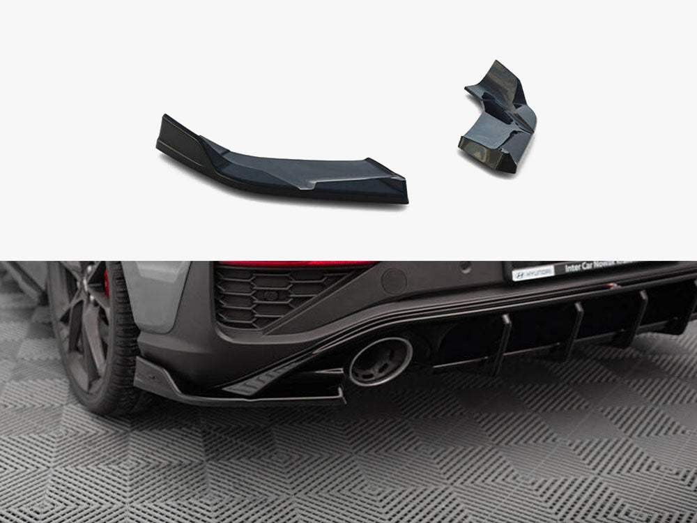 Rear Side Splitters V.6 compatible with Hyundai i30 N Hatchback Mk3 Facelift