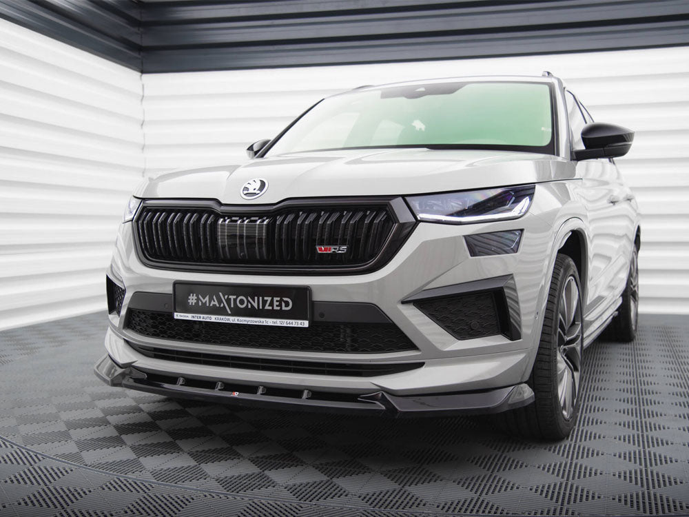 Front Splitter V.1 compatible with Skoda Kodiaq RS Mk1 Facelift