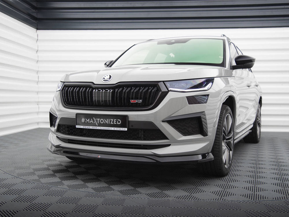 Front Splitter V.2 compatible with Skoda Kodiaq RS Mk1 Facelift