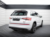 Central Rear Splitter (Vertical Bars) compatible with Skoda Kodiaq RS - Carbon Look