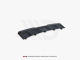 Central Rear Splitter (Vertical Bars) compatible with Skoda Kodiaq RS - Carbon Look