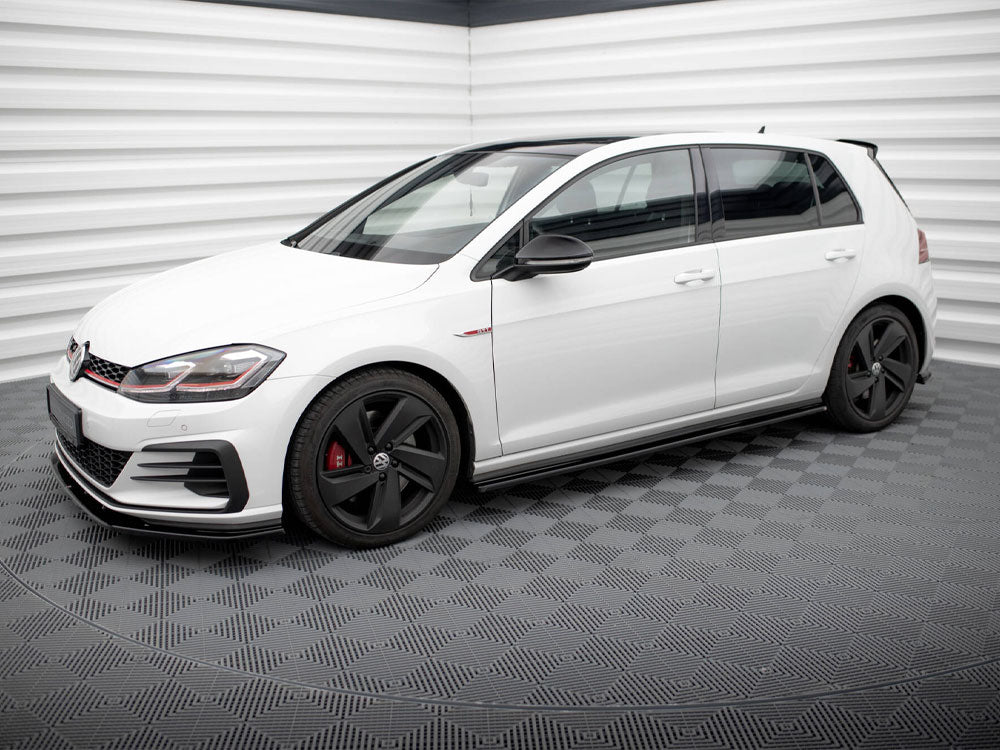 Side Skirt Diffusers V.1 compatible with Volkswagen Golf GTI / GTD Mk7 / Mk7 Facelift (wide)