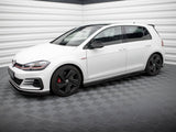 Side Skirt Diffusers V.1 compatible with Volkswagen Golf GTI / GTD Mk7 / Mk7 Facelift (wide)