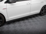 Side Skirt Diffusers V.1 compatible with Volkswagen Golf GTI / GTD Mk7 / Mk7 Facelift (wide)