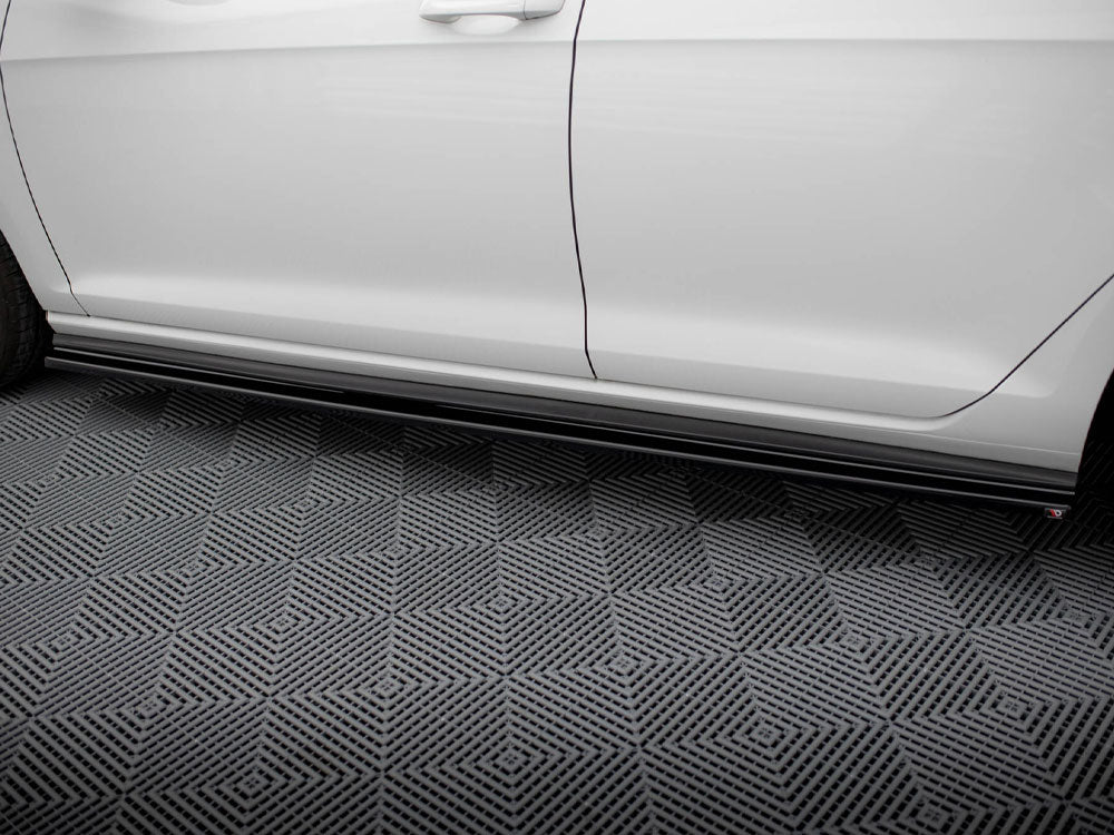 Side Skirt Diffusers V.1 compatible with Volkswagen Golf GTI / GTD Mk7 / Mk7 Facelift (wide)