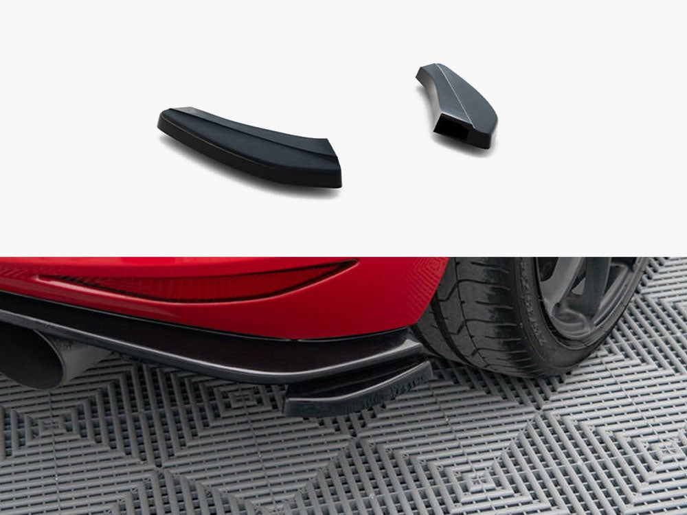 Rear Side Splitters compatible with VW Golf Mk7 GTI Clubsport - Textured
