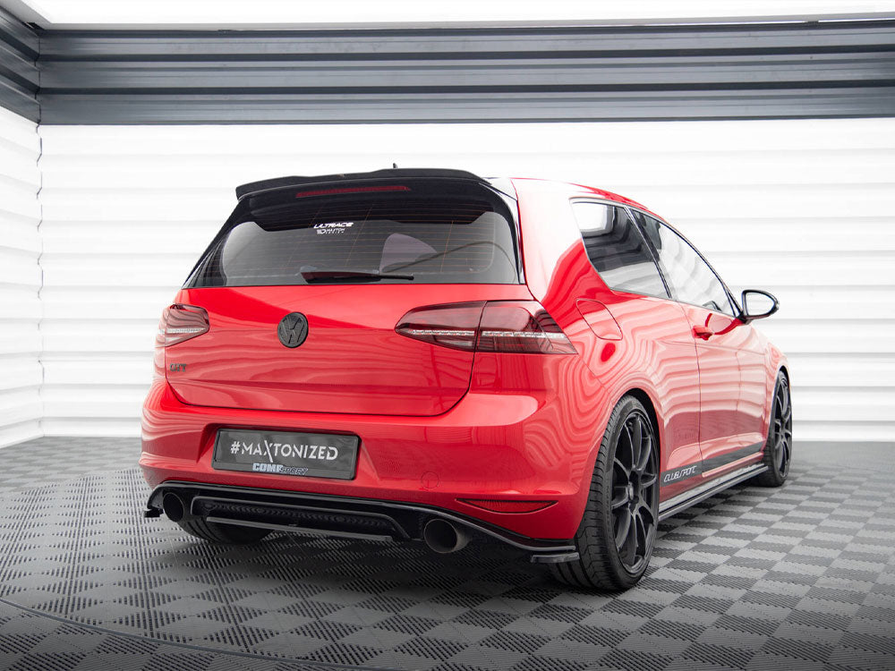 Rear Side Splitters compatible with VW Golf Mk7 GTI Clubsport - Textured