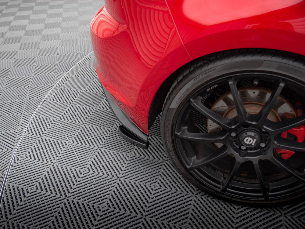 Rear Side Splitters compatible with VW Golf Mk7 GTI Clubsport - Carbon Look