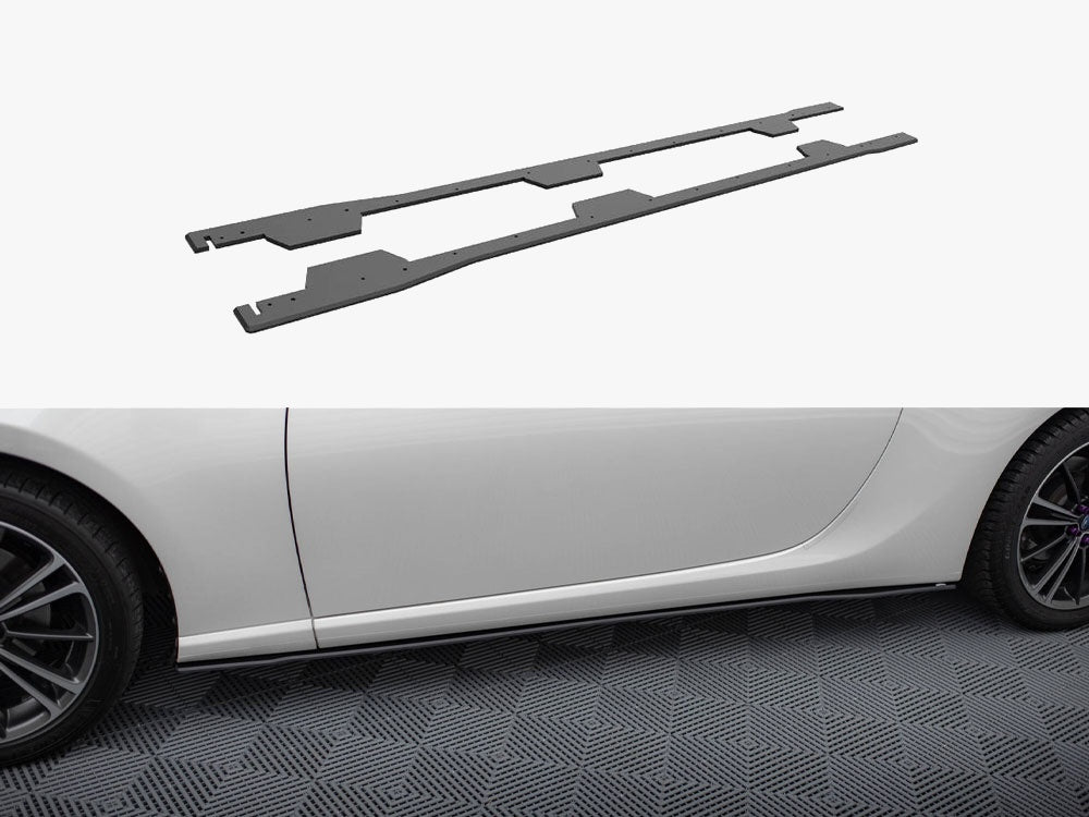 Street PRO Side Skirts Diffusers compatible with Subaru BRZ Mk1 / Mk1 Facelift