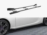 Street PRO Side Skirts Diffusers + Flaps compatible with Subaru BRZ Mk1 / Mk1 Facelift
