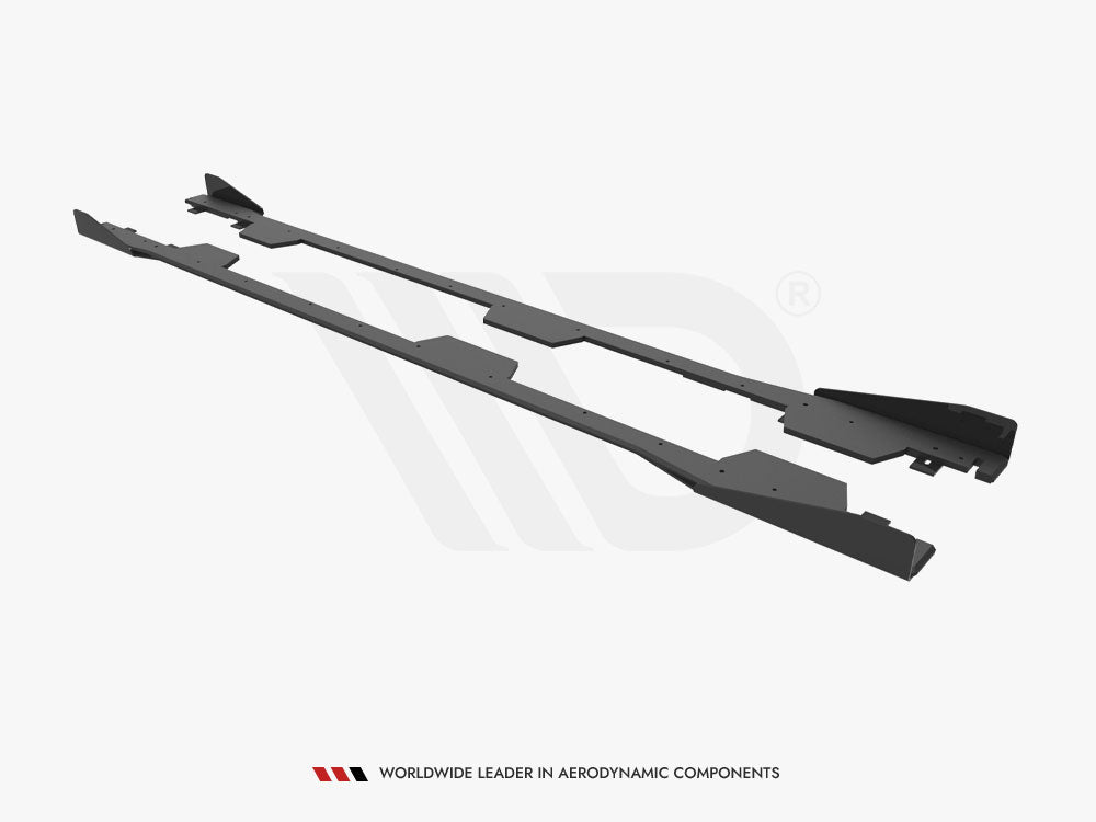 Street PRO Side Skirts Diffusers + Flaps compatible with Subaru BRZ Mk1 / Mk1 Facelift
