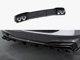 Rear Valance + Exhaust Ends Imitation compatible with Audi A7 S Line C8 / S7 C8 / C8 Facelift / S7 Facelift
