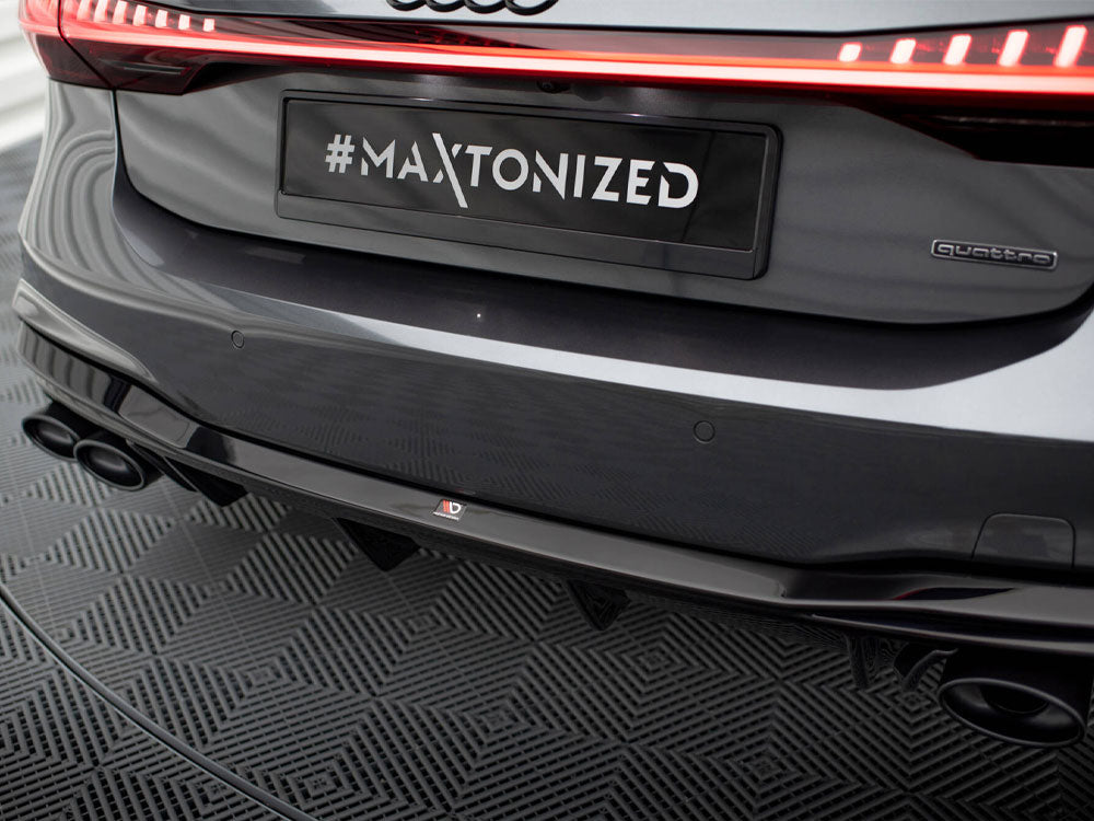 Rear Valance + Exhaust Ends Imitation compatible with Audi A7 S Line C8 / S7 C8 / C8 Facelift / S7 Facelift