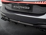 Rear Valance + Exhaust Ends Imitation compatible with Audi A7 S Line C8 / S7 C8 / C8 Facelift / S7 Facelift