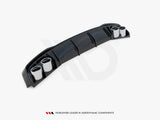 Rear Valance + Exhaust Ends Imitation compatible with Audi A7 S Line C8 / S7 C8 / C8 Facelift / S7 Facelift