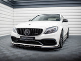 Front Splitter V.2 compatible with Mercedes-AMG C63 Sedan / Estate W205 / S205